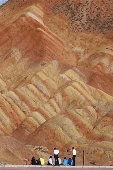 Red Mountains in Danxia Geopark or Red Cloud Park