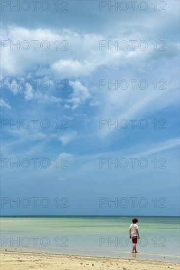 Young man on the beach