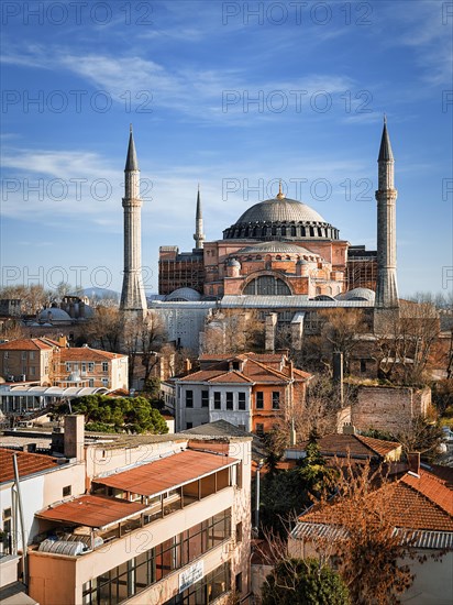 View over the rooftops of the Old City to Hagia Sophia