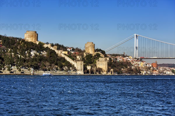 Ottoman fortress Rumeli Hisari at the Fatih Sultan Mehmet Bridge