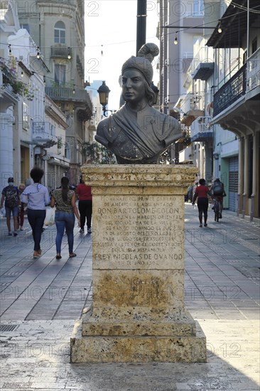 Bust of Don Bartolome Columbus