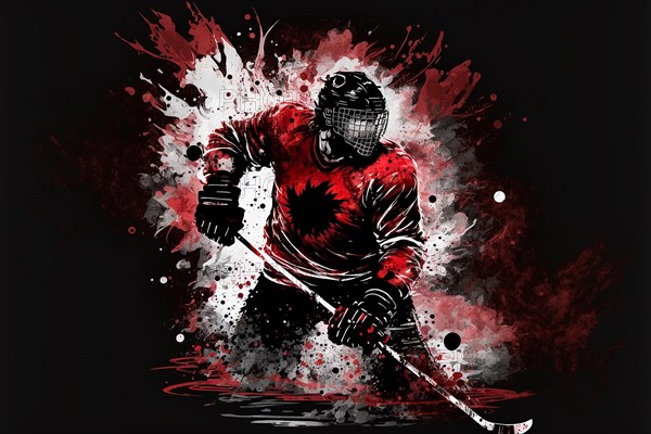 Logo hockey player