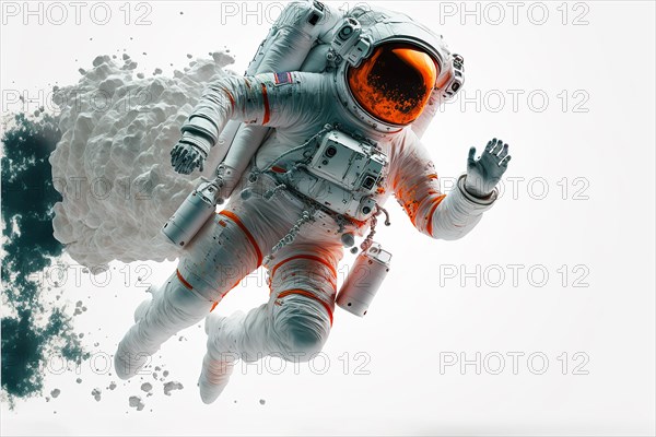 Astronaut flying