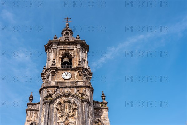 Parish of San Martin in the goiko square next to the town hall in Andoain