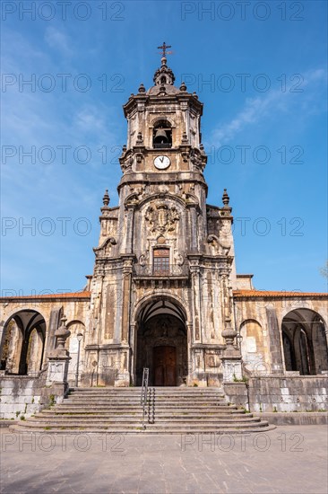 Parish of San Martin in the goiko square next to the town hall in Andoain