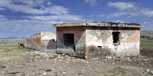 Former border guard garrison at the Chinese Border