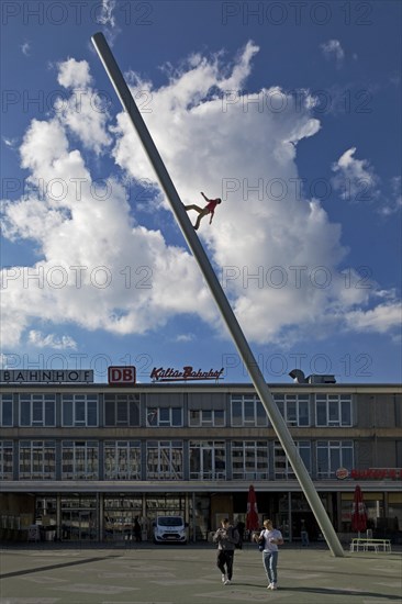 Man walking to the sky