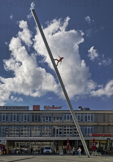 Man walking to the sky