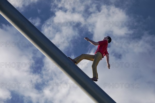 Man walking to the sky