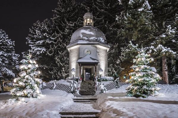 Silent Night Chapel in winter