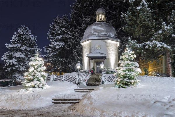 Silent Night Chapel in winter