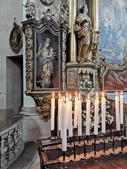 Interior of the monastery church of Banz