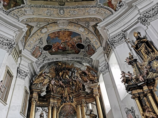 Interior of the monastery church of Banz