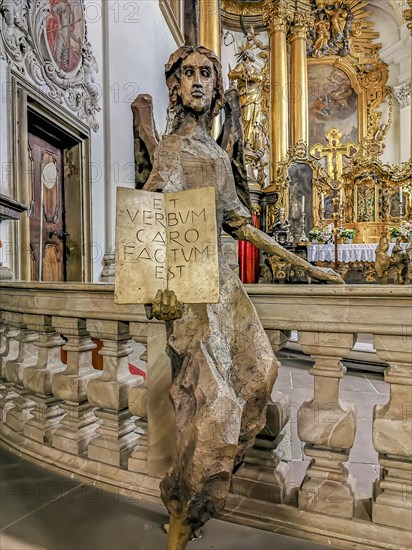 Interior of the monastery church of Banz