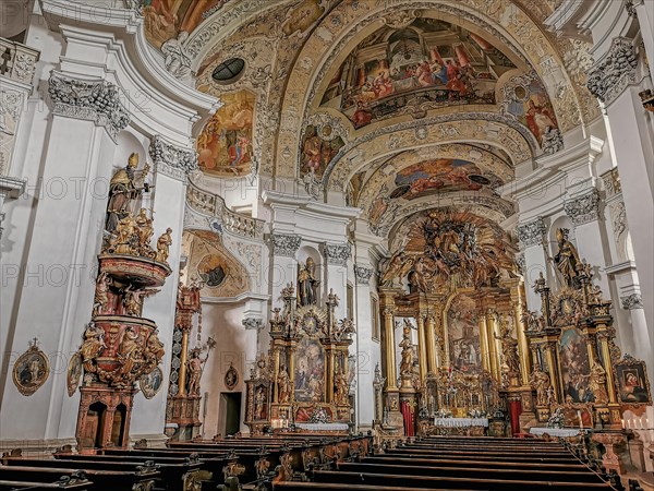 Interior of the monastery church of Banz