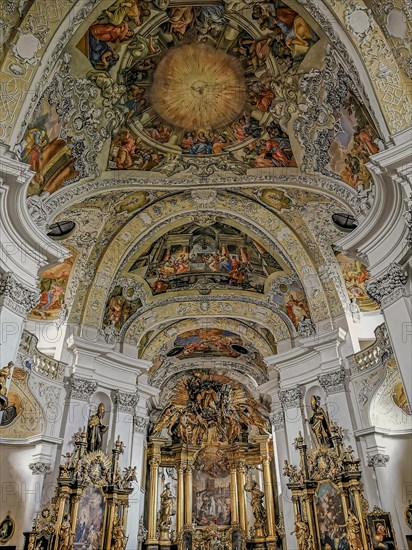Interior of the monastery church of Banz