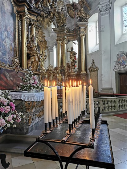 Interior of the monastery church of Banz