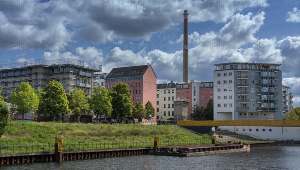 Architecture on the banks of the Spree in Berlin Mitte