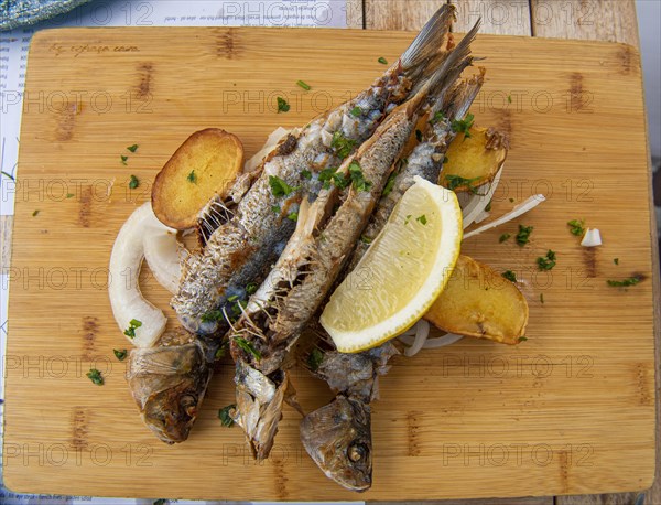 Fried mackerel as an appetiser