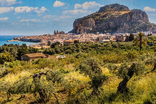 Cefalu with picturesque old town