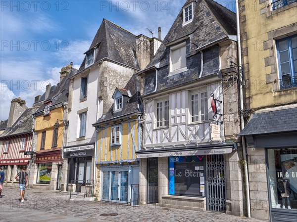 Old town with half-timbered house at Place Terre au Duc