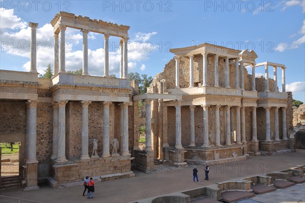 UNESCO Teatro romano as part of the Roman town of Emerita Augusta in Merida