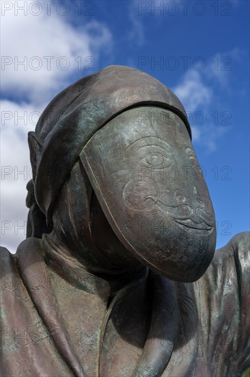 Book statue at the lagoon Charco de San Gines