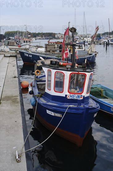 Fishing boats in the fishing harbour