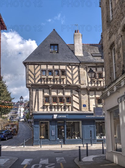 Half-timbered house on the Pl. du General de Gaulle square in the old town