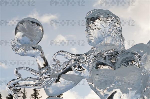 Ice sculpture of a fairy