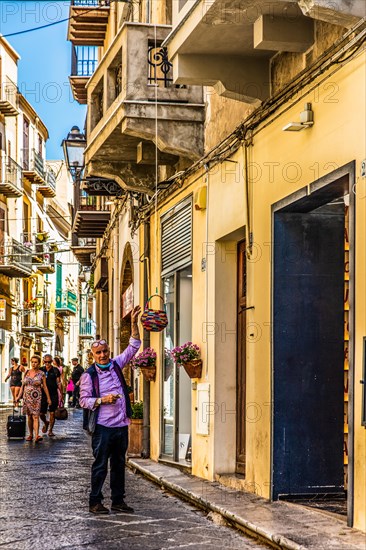 Cefalu with picturesque old town