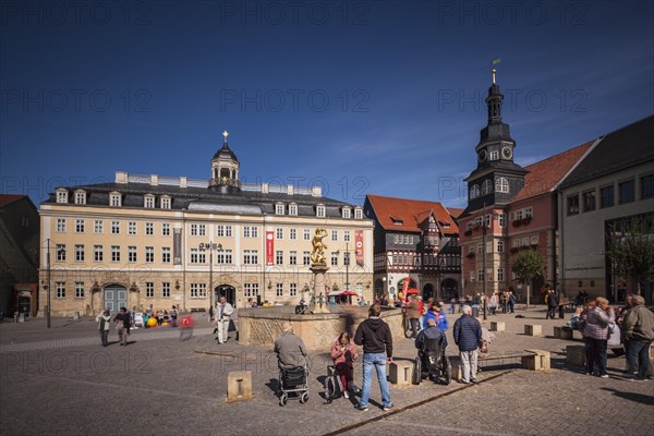 Market square with town hall