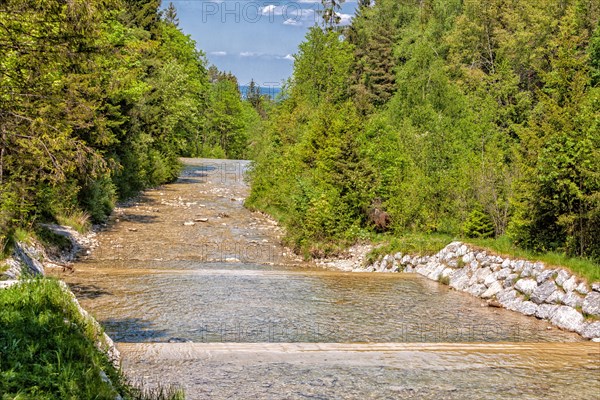 Watercourse in Jenbachparadies near Bad Feilnbach