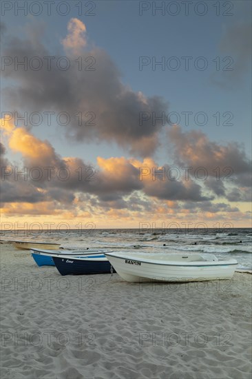 Fishing boats on the beach of Bansin