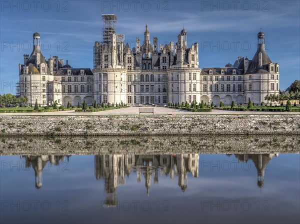 The French Gardens and the Canalised River Cosson and Royal Chateau de Chambord
