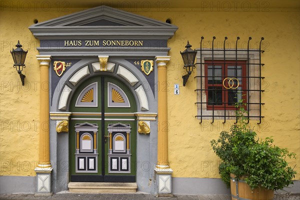 Facade with very beautiful door