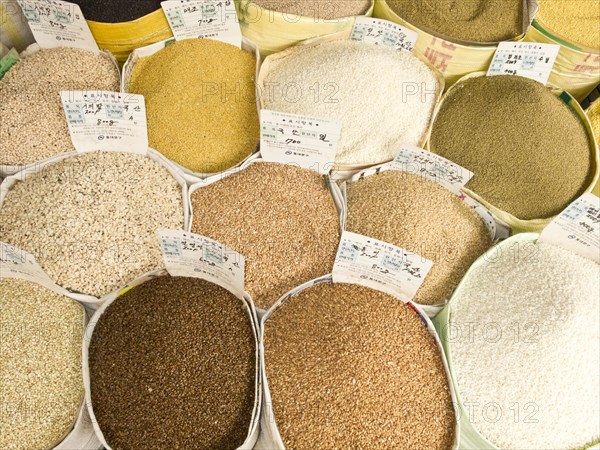 Grains and herbs for sale