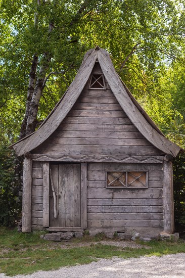 Wooden hut