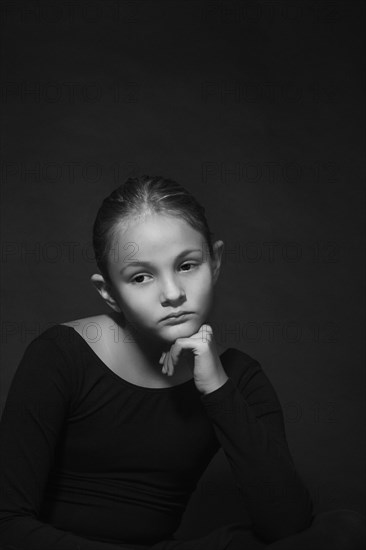 Girl with sad expression