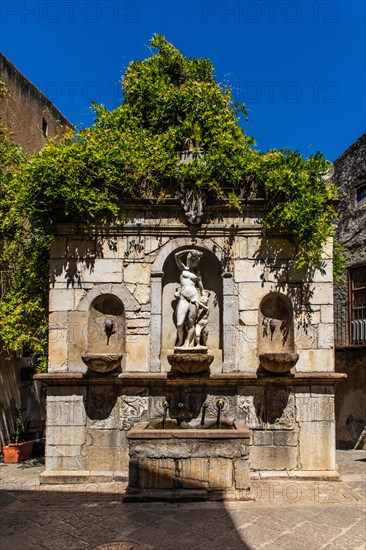 Castelbuono in the Madonie mountains with historic old town