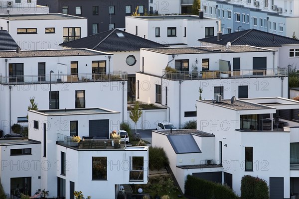 Modern residential development with low-energy houses at Phoenix Lake