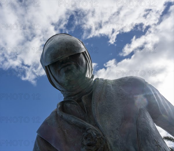 Book statue at the lagoon Charco de San Gines