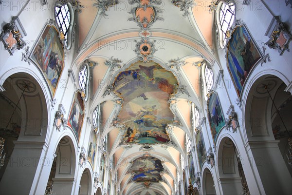 Interior view of the monastery church