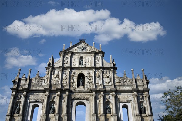 The ruins of St Paul's Church