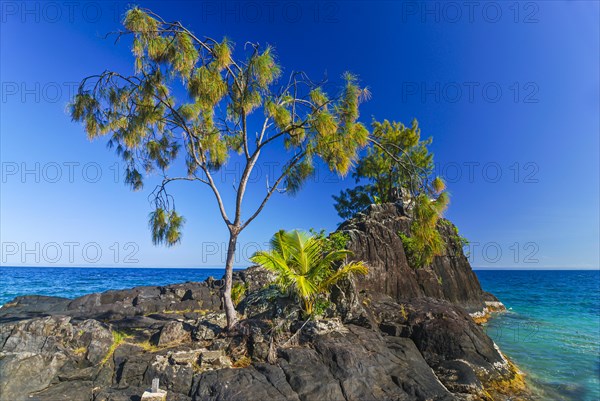 Little islet on the coastline of the Island Ile Sainte Marie