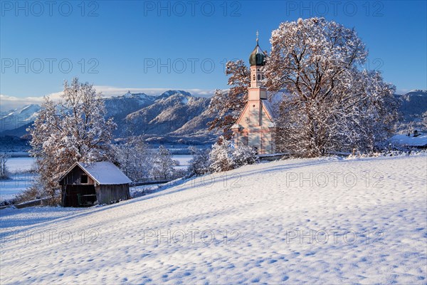 Winter landscape with Ramsachkircherl