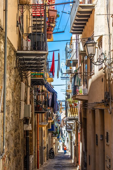 Cefalu with picturesque old town