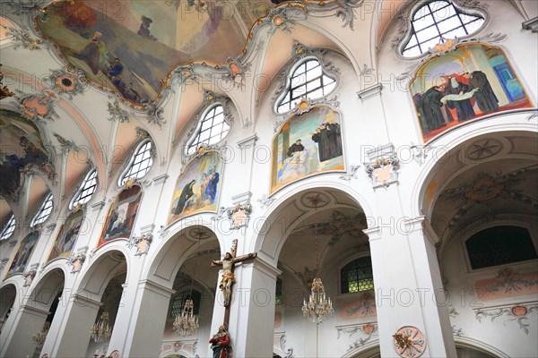 Interior view of the monastery church