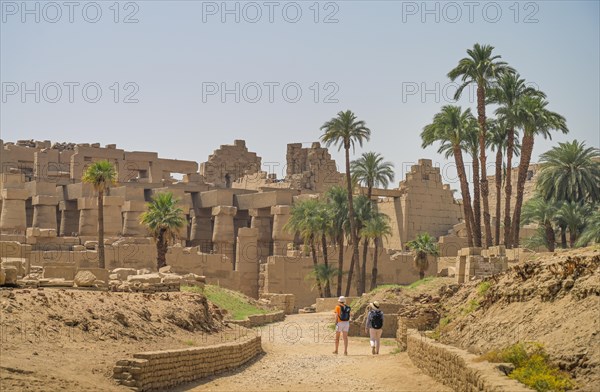 View from the north of the Temple of Amun