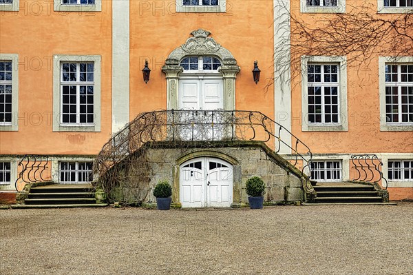 Manor house with flight of steps